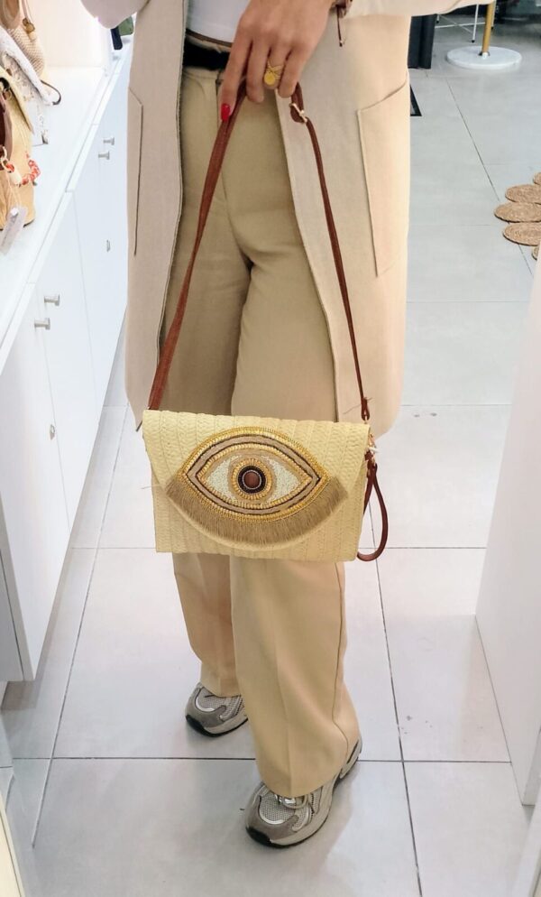 Bolso rafia ojo - Imagen 4