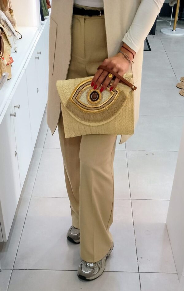 Bolso rafia ojo - Imagen 3