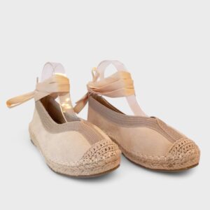 Alpargata basic cinta beige