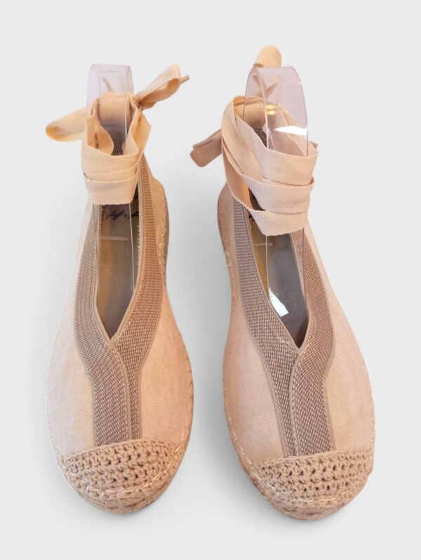 Alpargata basic cinta beige - Imagen 4