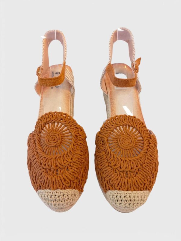 Cuña hilo flor mini camel - Imagen 4