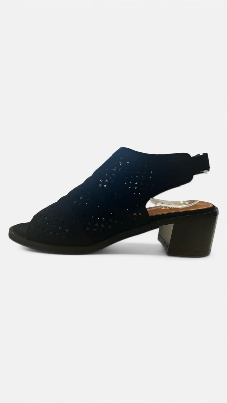 Tacon botin triangulos negro - Imagen 3