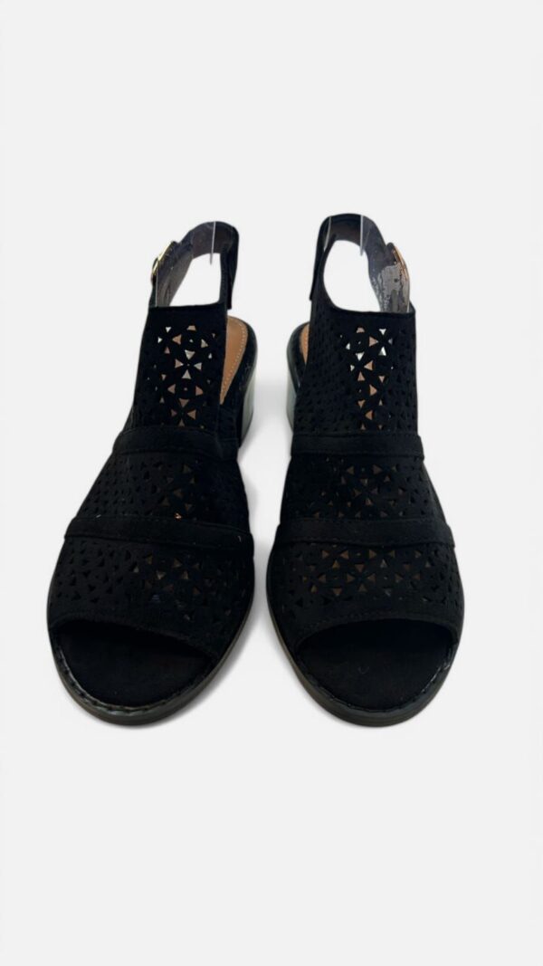 Tacon botin triangulos negro - Imagen 4