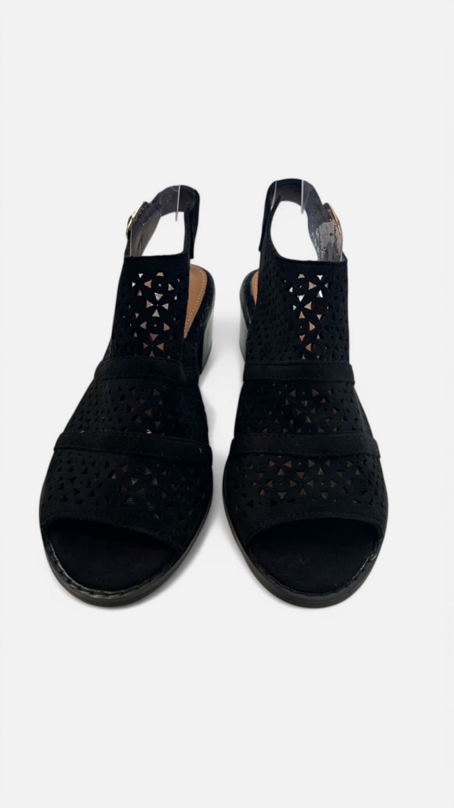 Tacon botin triangulos negro - Imagen 4