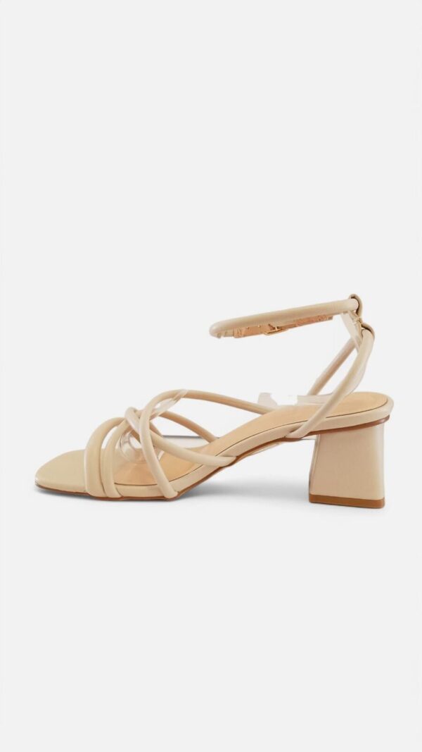 Tacon tiras pulsera beige - Imagen 3