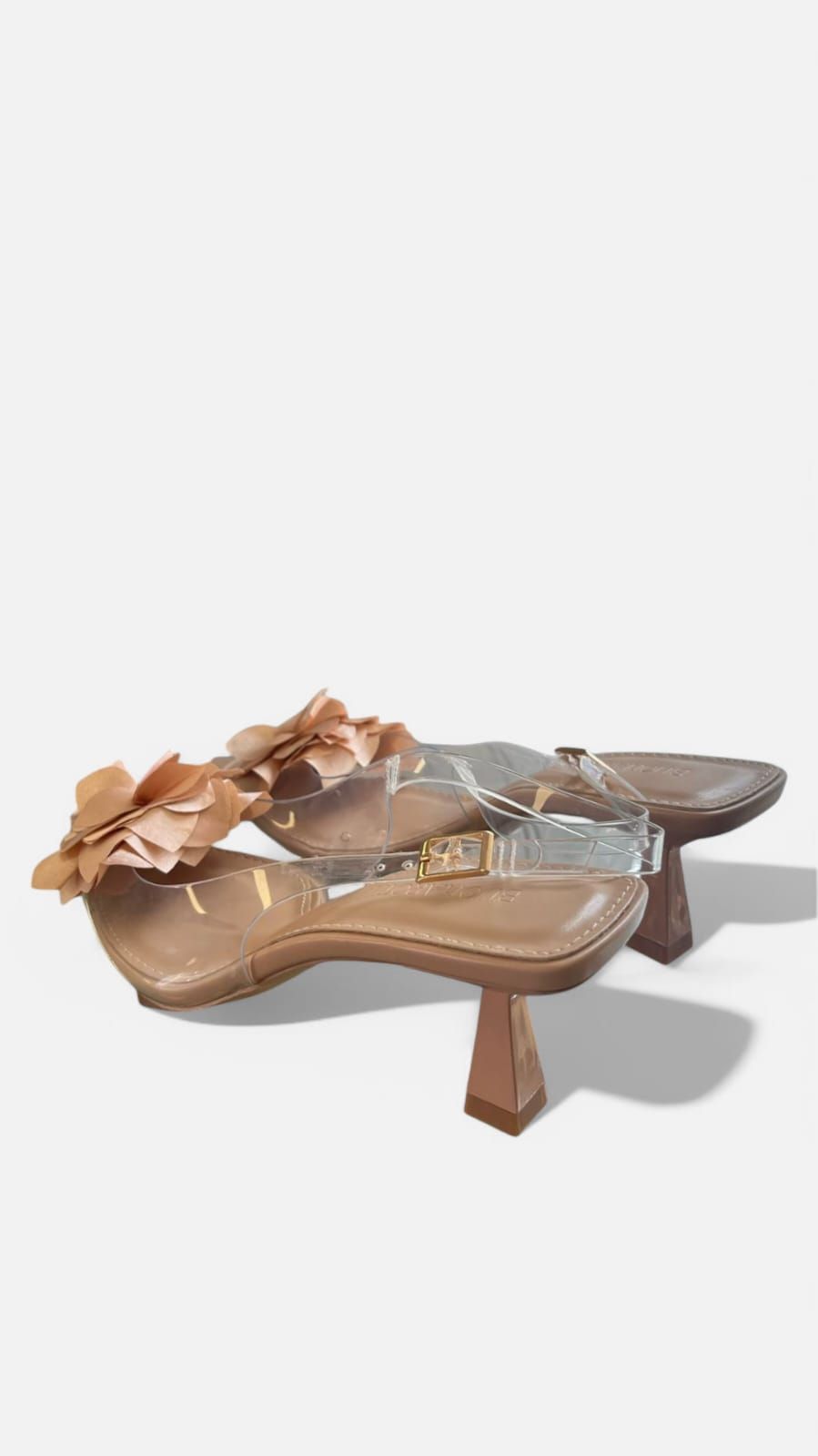 Tacon transparente flor nude - Imagen 5