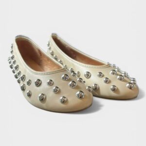 Bailarina tachuelas beige