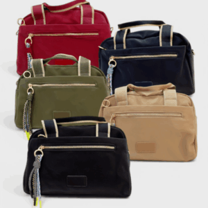 Bolso tela bicolor