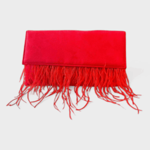 Bolso fiesta sobre plumas