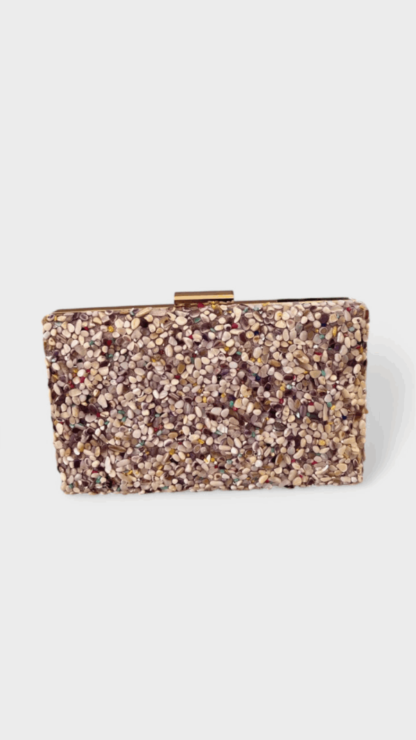 Bolso piedras mano