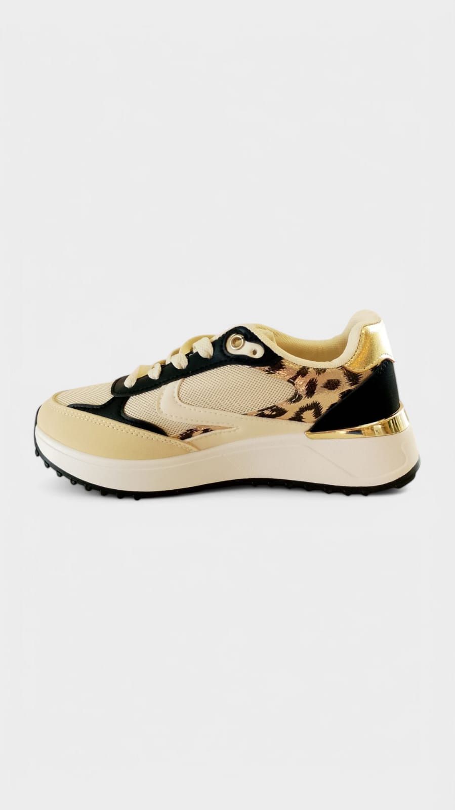 Tenis negro leopardo - Imagen 3