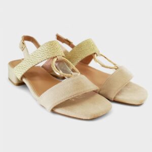 Sandalia bombon beige