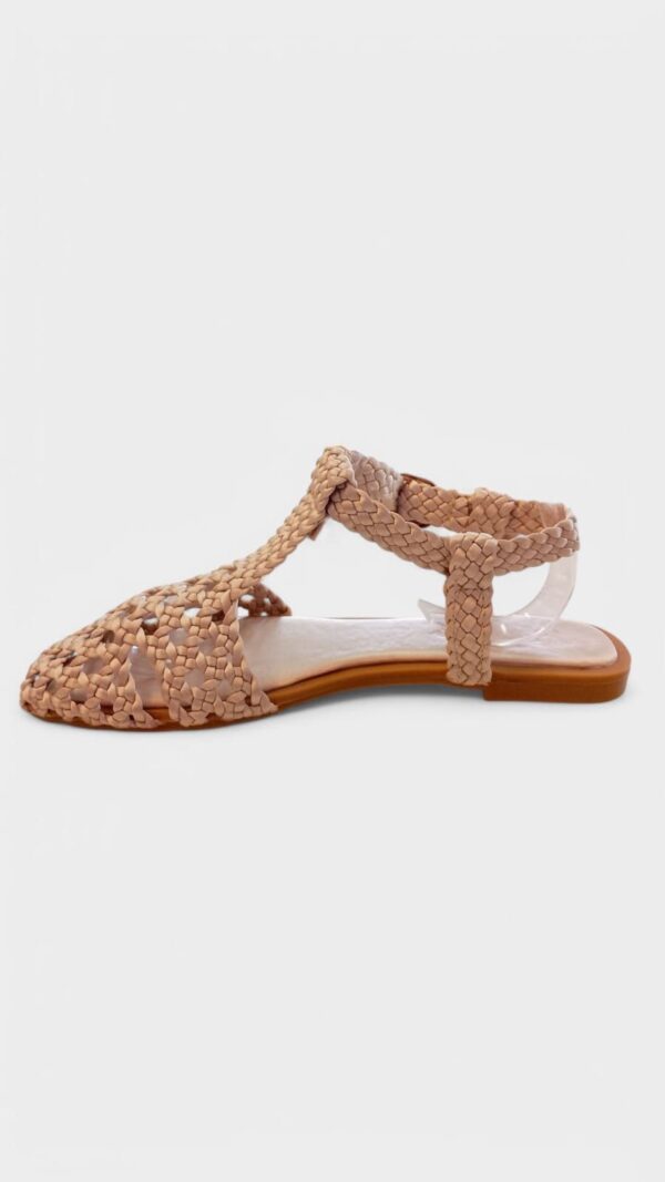 Cangrejera crochet beige - Imagen 3