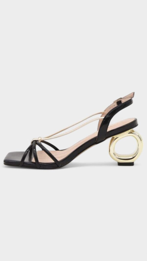 Tacon PIEL especial negro-dorado - Imagen 4