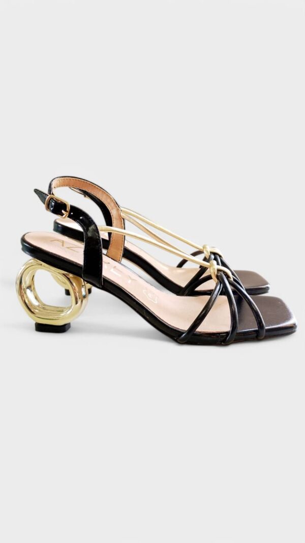 Tacon PIEL especial negro-dorado - Imagen 6