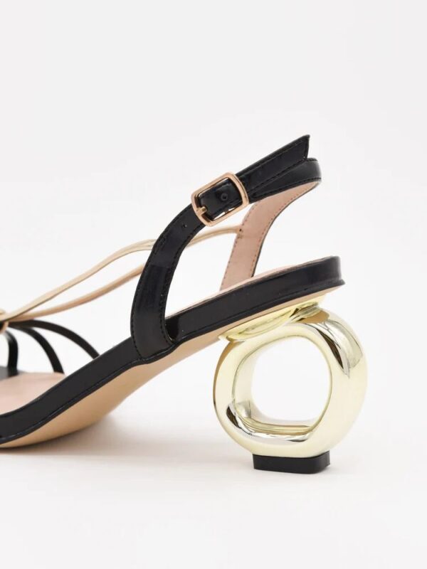Tacon PIEL especial negro-dorado - Imagen 8