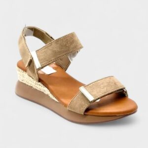 Sandalia Sofia velcro kaki