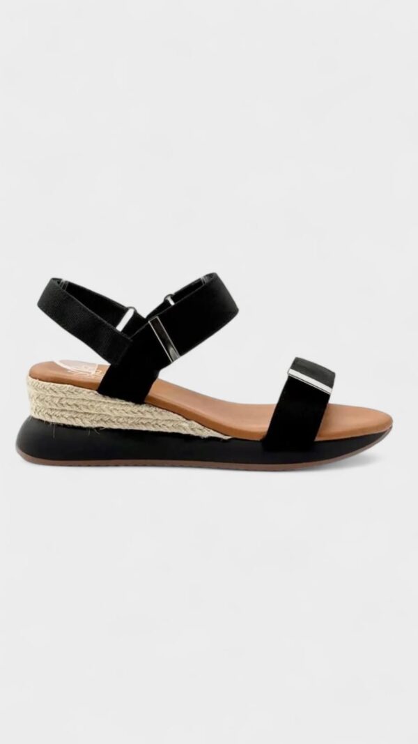 Sandalia Sofia velcro negro