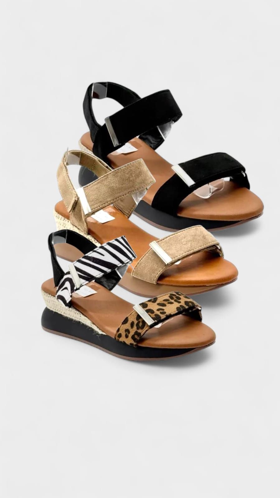 Sandalia Sofia velcro animal print - Imagen 3