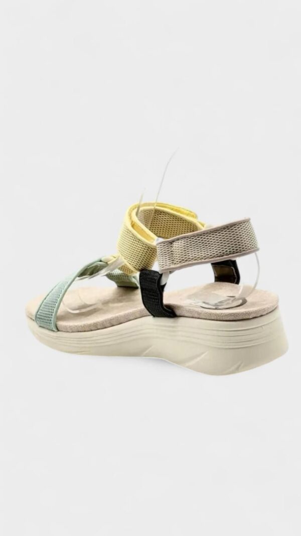 Sandalia afur velcro amarillo - Imagen 3