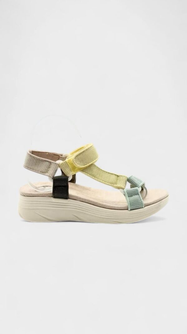 Sandalia afur velcro amarillo