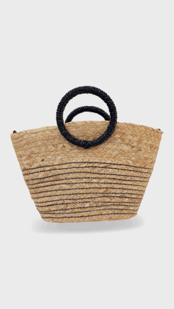 Bolso Rafia Aro Raya