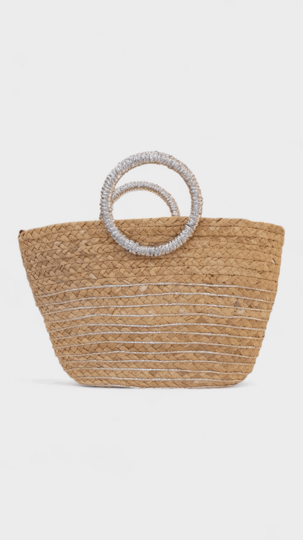 Bolso Rafia Aro Raya - Imagen 3