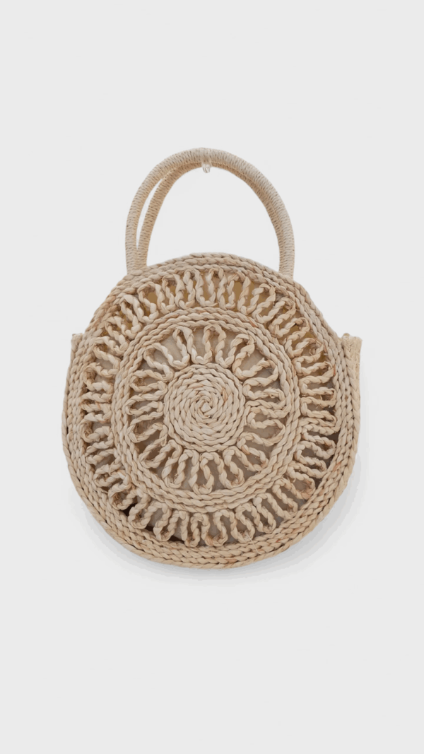 Bolso Rafia Redondo