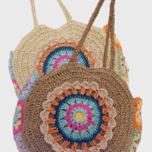 Bolso Rafia GR Flor Colores