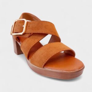 Sandalia tacon Sofia camel