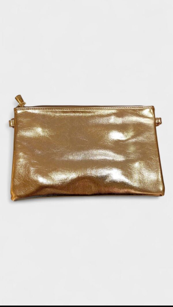 Bolso fiesta mano metalizado - Imagen 3