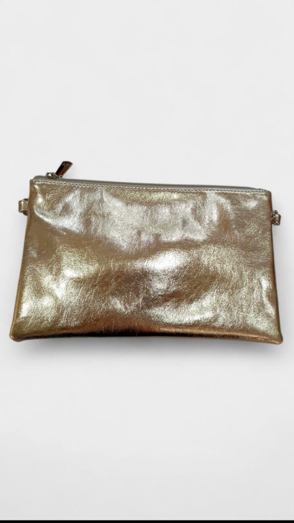 Bolso fiesta mano metalizado - Imagen 4