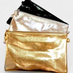 Bolso fiesta mano metalizado