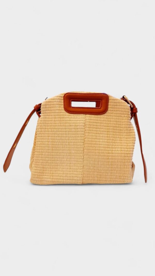 Bolso rafia bandolera saquito