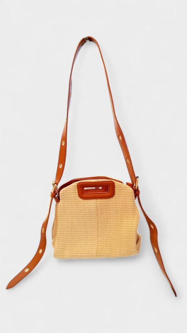 Bolso rafia bandolera saquito - Imagen 5