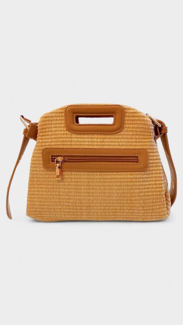 Bolso rafia bandolera saquito - Imagen 4