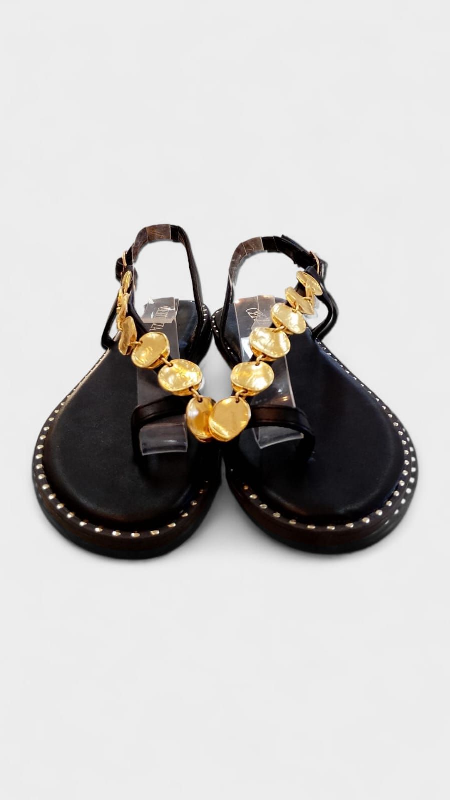 Sandalia cairo monedas negro - Imagen 5