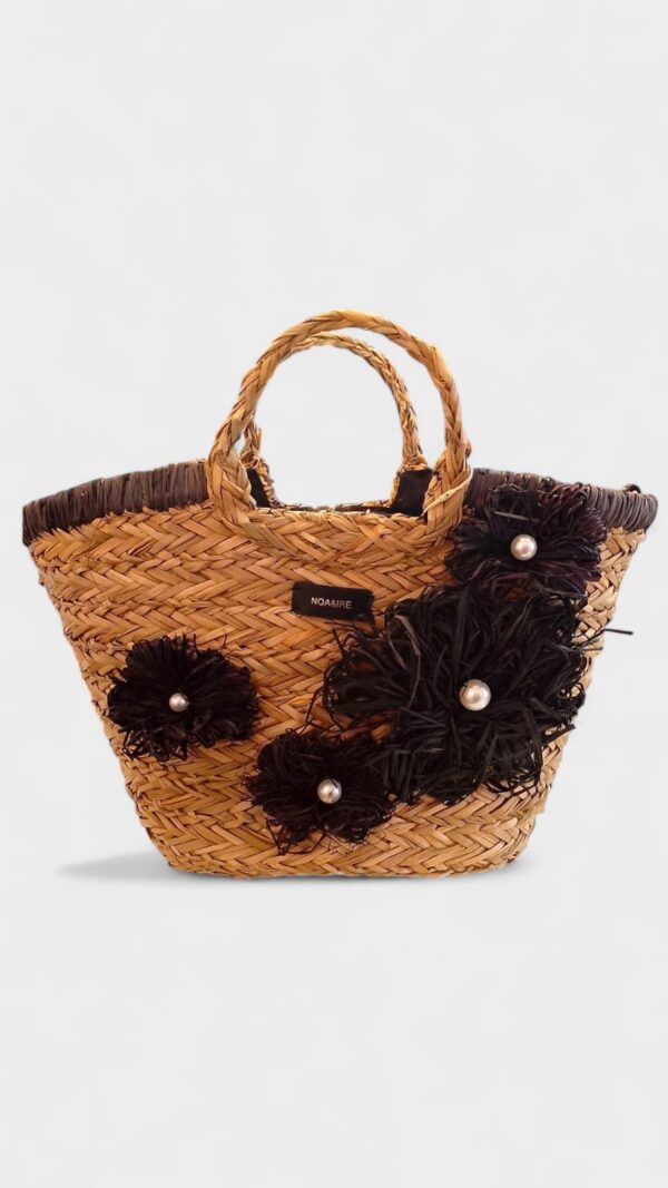 Bolso cereta rafia flor Noa&Ire - Imagen 6