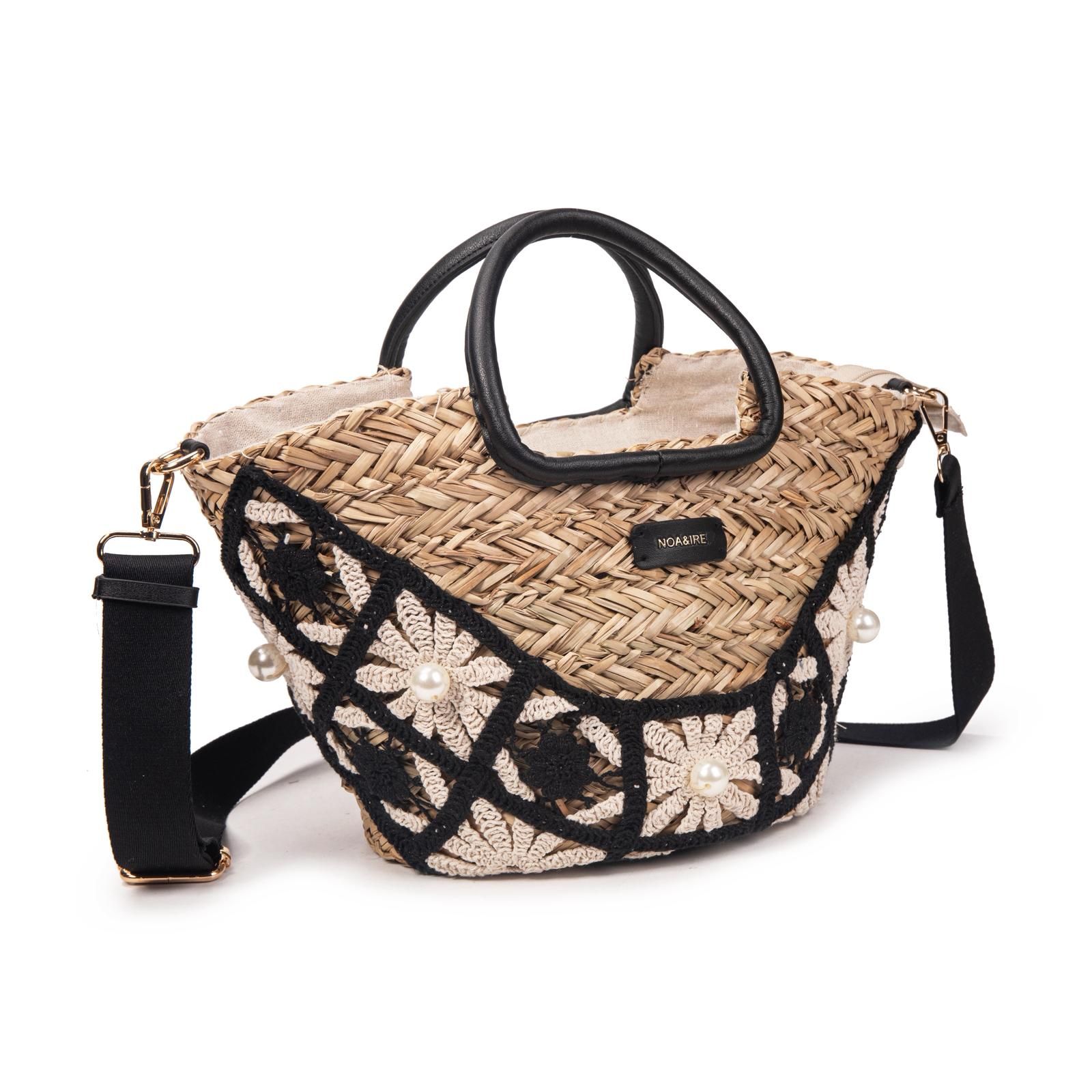 Bolso mini cereta encaje flor