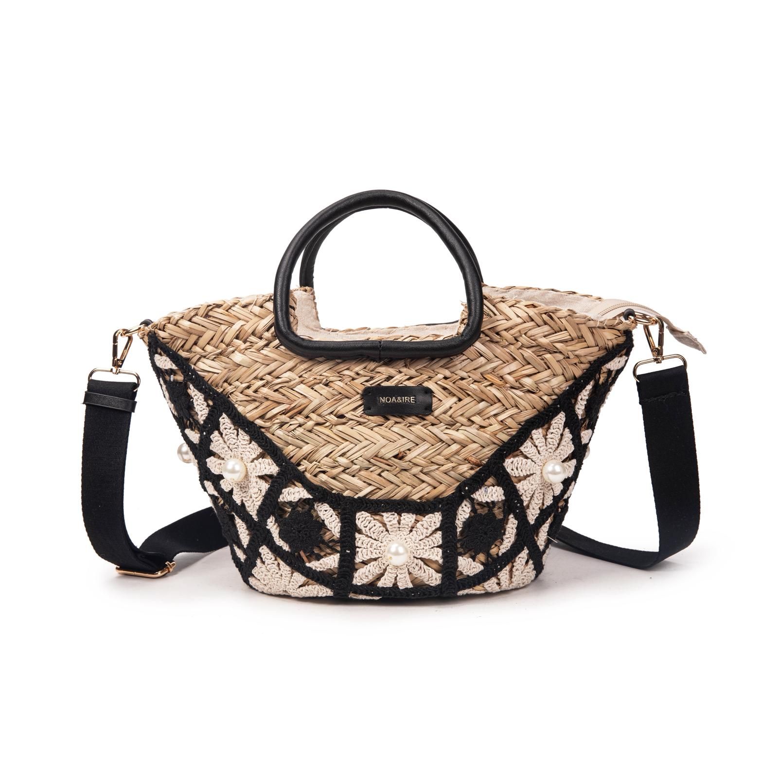 Bolso mini cereta encaje flor - Imagen 3