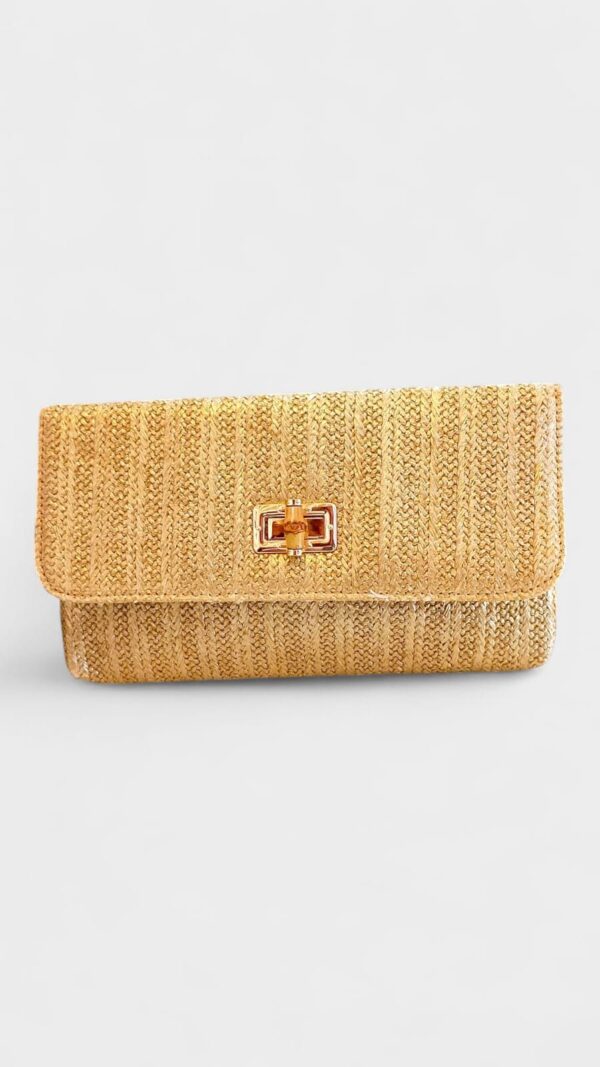 Bolso cierre bambu
