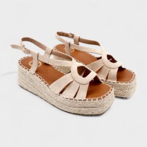 Cuña circulo beige