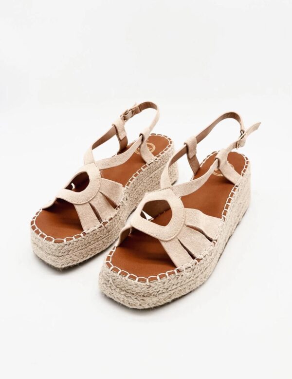 Cuña circulo beige