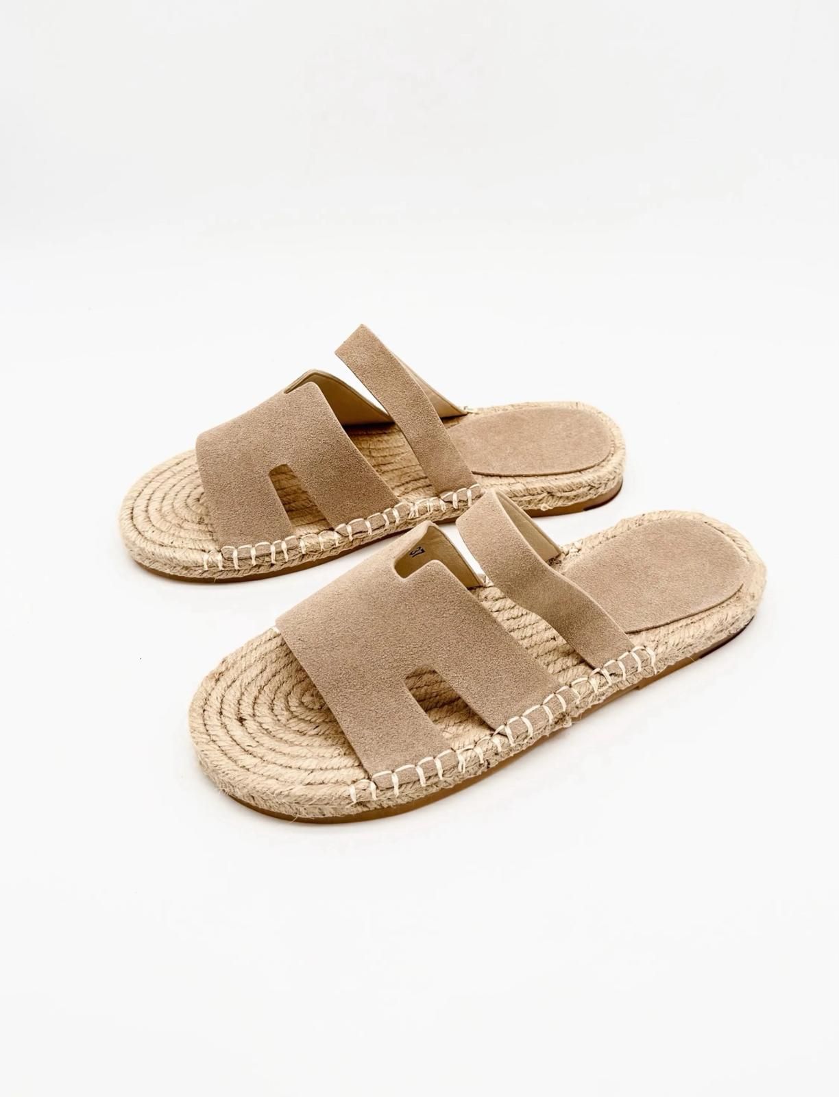 Sandalia esparto H beige