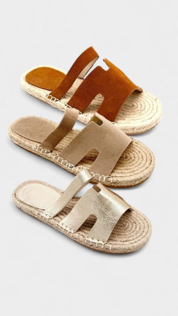 Sandalia esparto H camel - Imagen 3