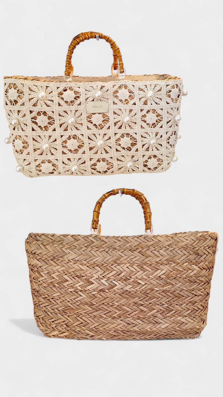 Bolso cereta tejido perlas Noa&Ire - Imagen 5
