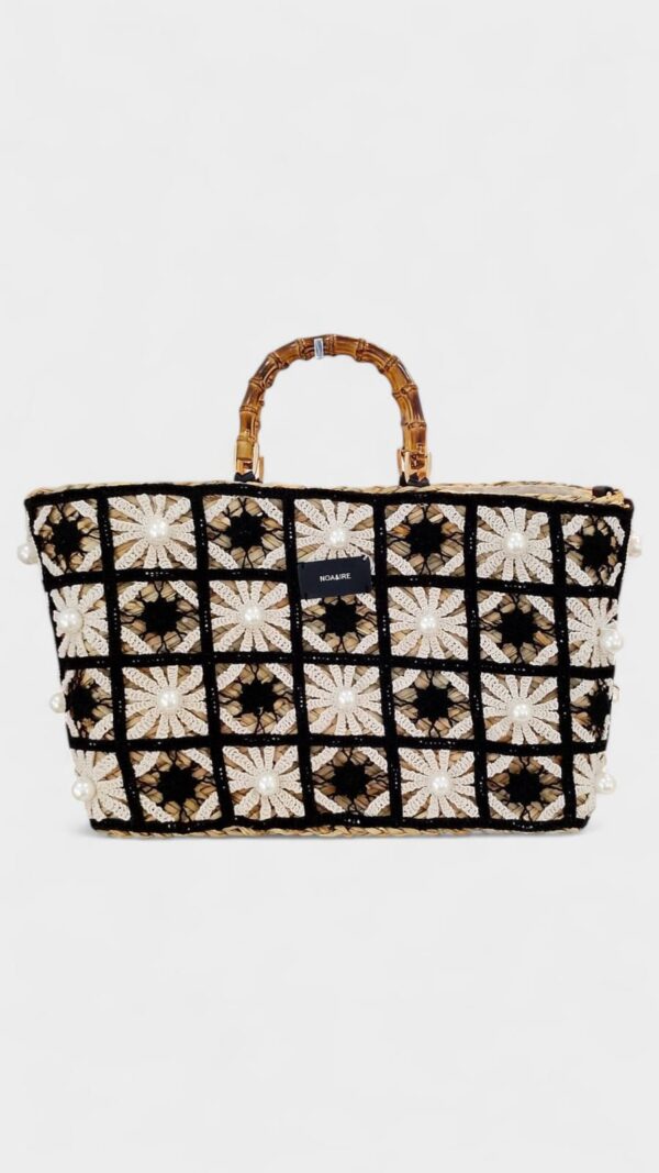 Bolso cereta tejido perlas Noa&Ire