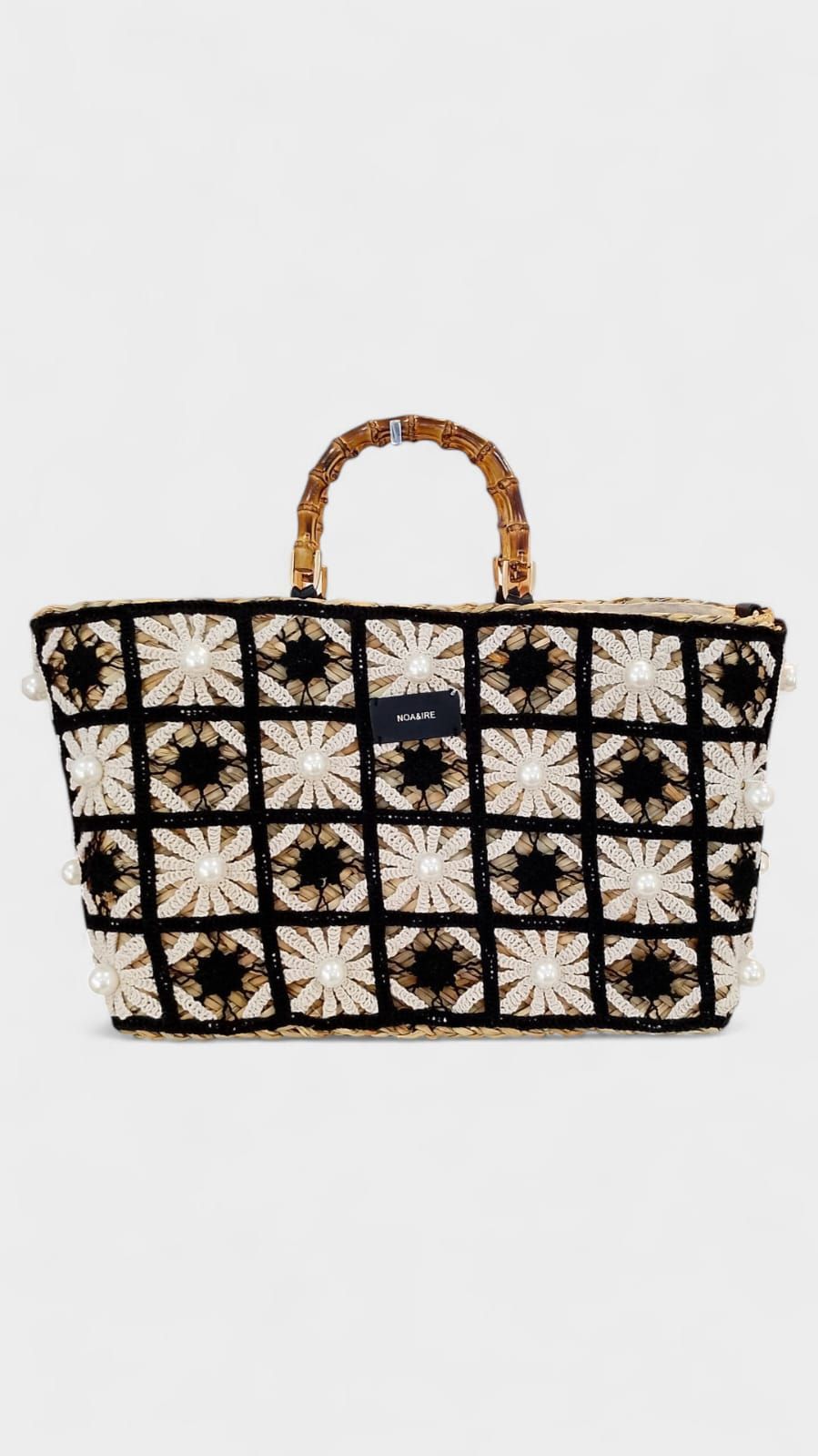 Bolso cereta tejido perlas Noa&Ire