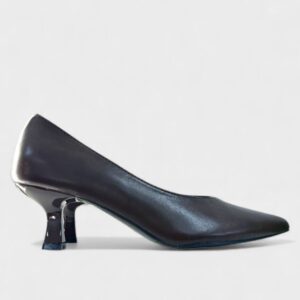 Zapato tacon pico basic chocolate